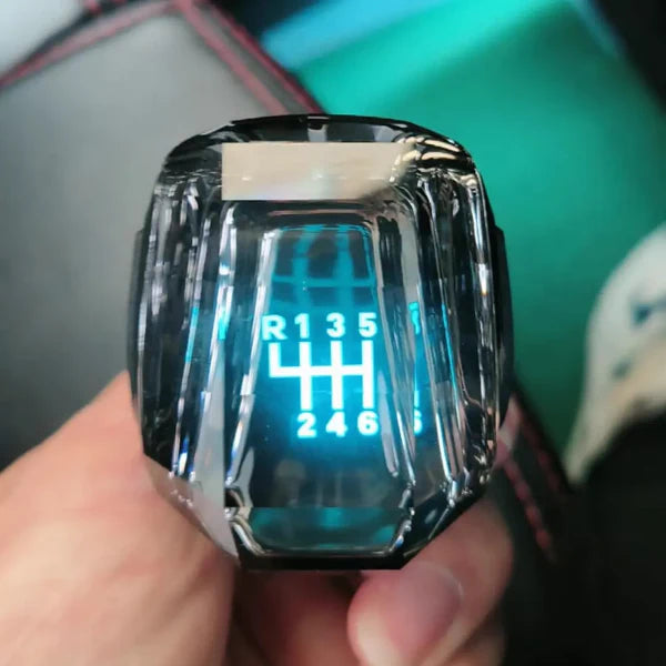 Pomo de cristal con luz RGB Universal